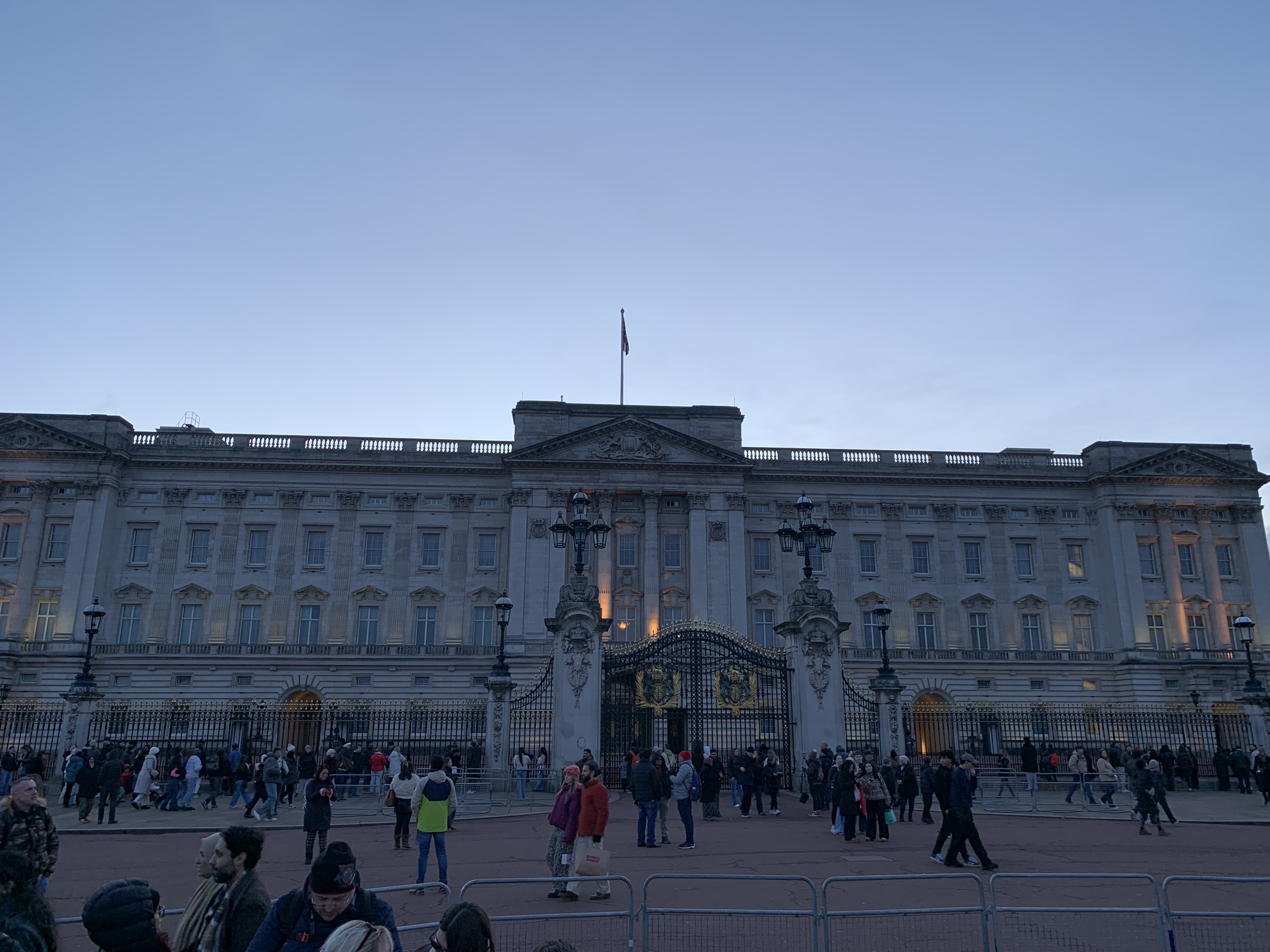 Buckingham Palace in the early evening